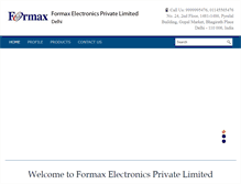 Tablet Screenshot of formaxindia.com